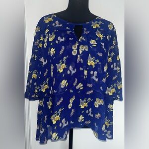 Alice in Wonderland blue blouse
